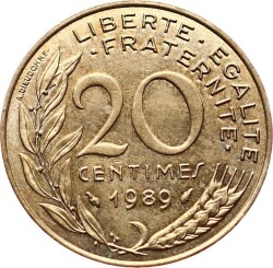 Fransa 20 Centimes 1989 ÇÇT YMP6558 - 1