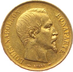 Fransa 20 Frank 1852 Altın *Napoléon Bonaparte* ÇİL YMP10939 #763 - 1