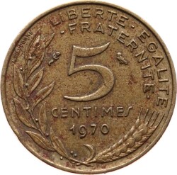 Fransa 5 Centimes 1970 ÇT YMP5056 - 1