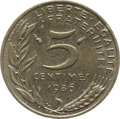 Fransa 5 Centimes 1986 ÇÇT YMP1265 - 1