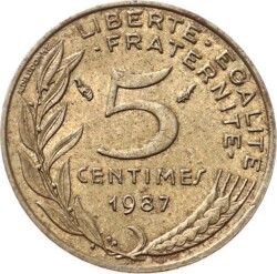 Fransa 5 Centimes 1987 ÇÇT YMP8568 - 1