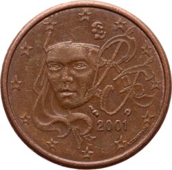 Fransa 5 Euro Cent 2001 ÇÇT YMP5102 - 2