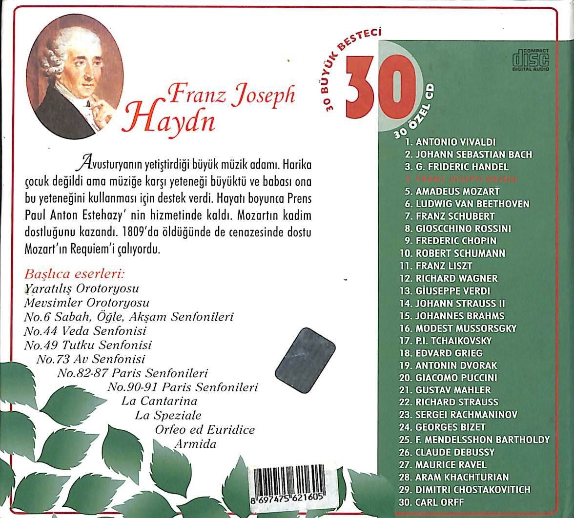 Franz Joseph - Klasik Müzik Koleksiyonu - Ludwig Van Beethovenin Hocası CD (İkinci El) CD3553 - 2