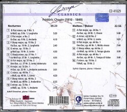 Frederic Chopin *Nocturnes Waltzes* ( İkinci El ) CD Müzik CD1555 - 2