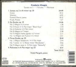 Frederic Chopin - Sonata No 2 Etudes 9 Polonaise CD (İkinci El) CD3542 - 2