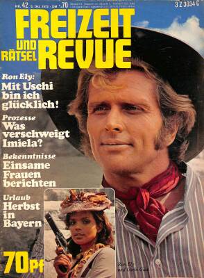 Freizeit Und Ratsel Revue 5 Okt 1972 - Ron Ely Und Uschi Glas, Yasmin, Tochter Von Filmstar Rita Hayworth Und Prinz Ali Khan NDR85063 - 1