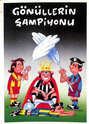 Futbol Karikatür Kartpostal KRT16529 - 1