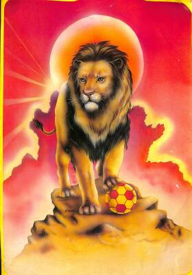 Galatasaray Aslan Karikatür Kartpostal KRT4577 - 1