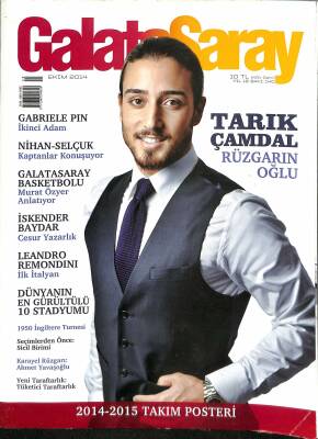 Galatasaray Dergisi Ekim 2014 Sayı 140 - Gabriele Pin, Murat Özyer, İskender Baydar, Tarık Çamdal NDR85334 - 1