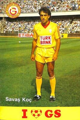 Galatasaray Futbolcu Savaş Koç Kartpostal KRT18976 - 1