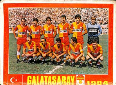 Galatasaray Oyuncu Kadrosu Büyük Boy Kartpostal KRT18834 - 1