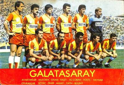 Galatasaray Oyuncu Kadrosu Büyük Boy Kartpostal KRT18840 - 1