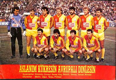 Galatasaray Oyuncu Kadrosu Büyük Boy Kartpostal KRT18841 - 1