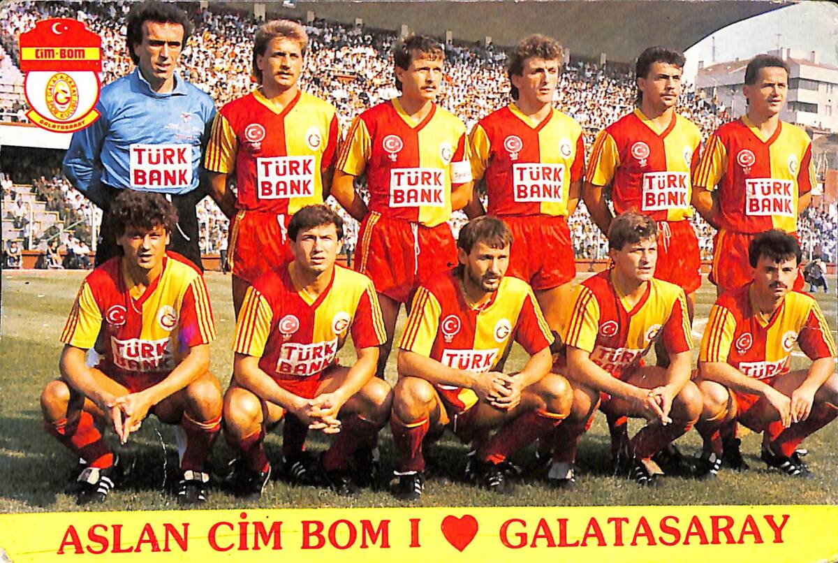 Galatasaray Oyuncu Kadrosu Kartpostal (Küçük Boy) KRT21290 - 1