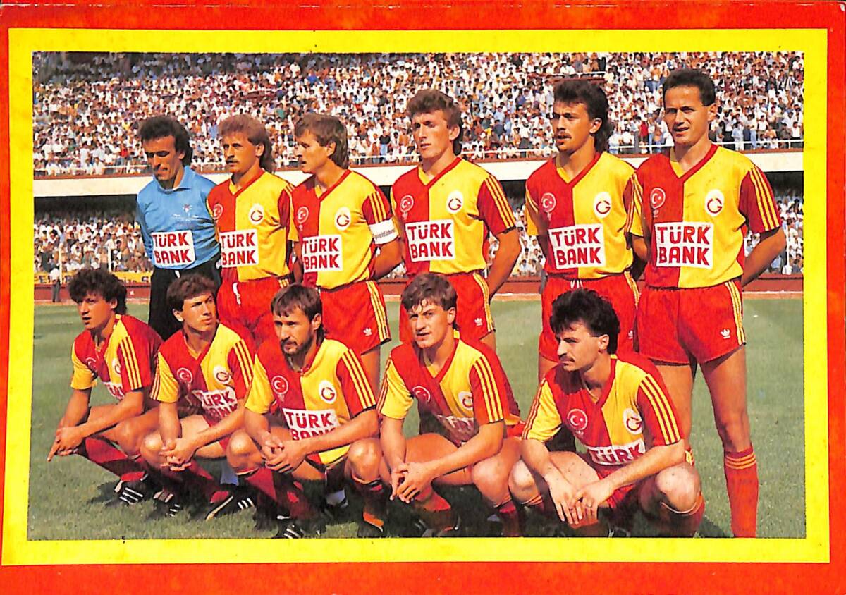 Galatasaray Oyuncu Kadrosu Kartpostal (Küçük Boy) KRT21291 - 1