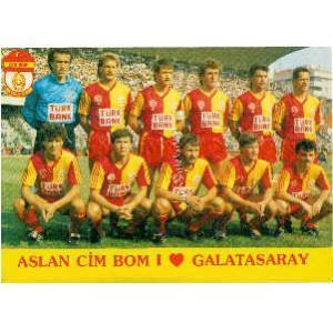 Galatasaray Oyuncu Kadrosu Orta Boy Kartpostal KRT4643 - 1