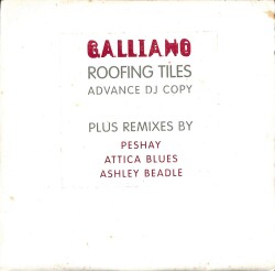 Galliano – Roofing Tiles (Advance DJ Copy) 1996 *4 Adet LP* (109) PLK17647 - 1