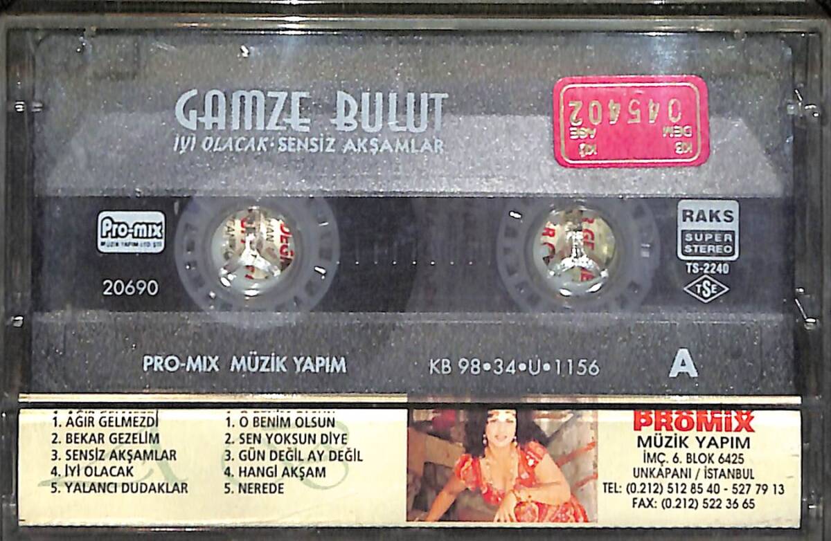 Gamze Bulut - İyi Olacak - Sensiz Akşamlar Kaset (Kırmızı Bandrol - İkinci El) KST27272 - 2