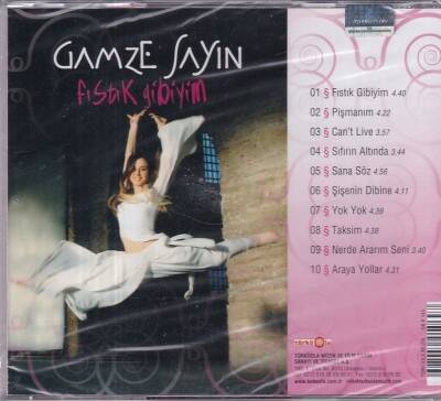 Gamze Sayın - Fıstık Gibiyim (Sıfır Ürün) CD Müzik CD1058 - 2