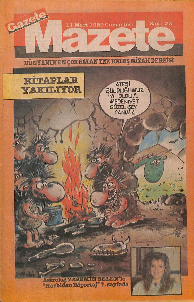 Gazete Mazete Mizah Dergisi / Sayı 23 / 11 Mart 1989 NDR89892 - 1