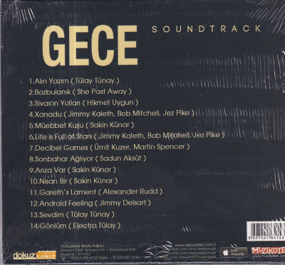 Gece Filmi Soundtrack (Sıfır Ürün) CD Müzik CD1396 - 2