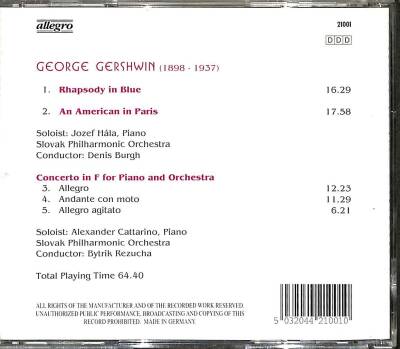 George Gershwin- Rhapsody In Blue - CD Müzik (108) CD3317 - 2