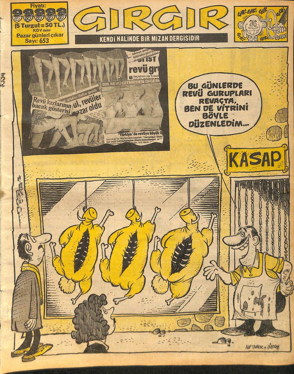 Gırgır Mizah Dergisi 10 Mart 1985 Sayı : 653 NDR90610 - 1