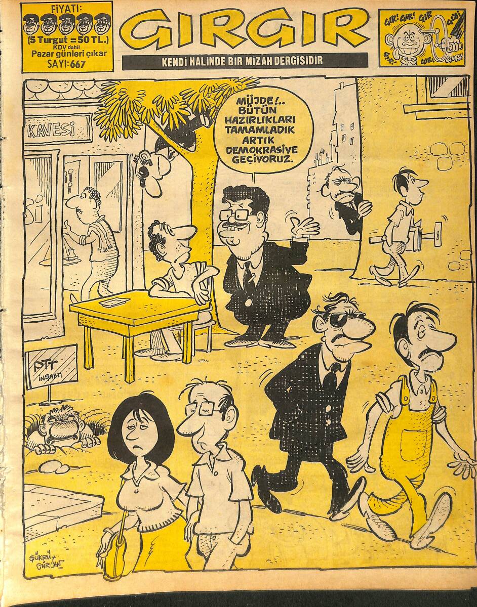 Gırgır Mizah Dergisi 16 Haziran 1985 Sayı : 667 NDR90623 - 1