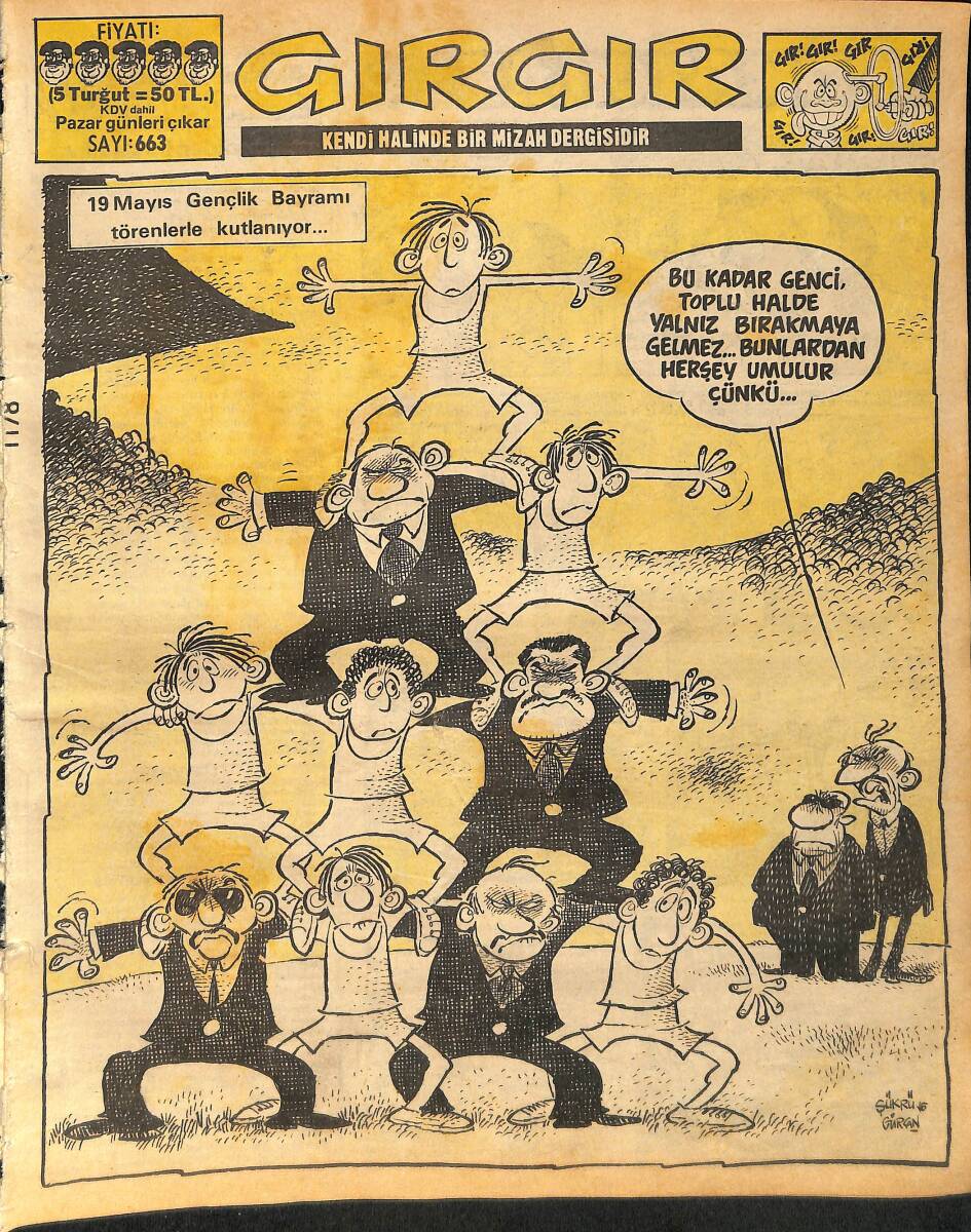 Gırgır Mizah Dergisi 19 Mayıs 1984 Sayı : 663 NDR90620 - 1