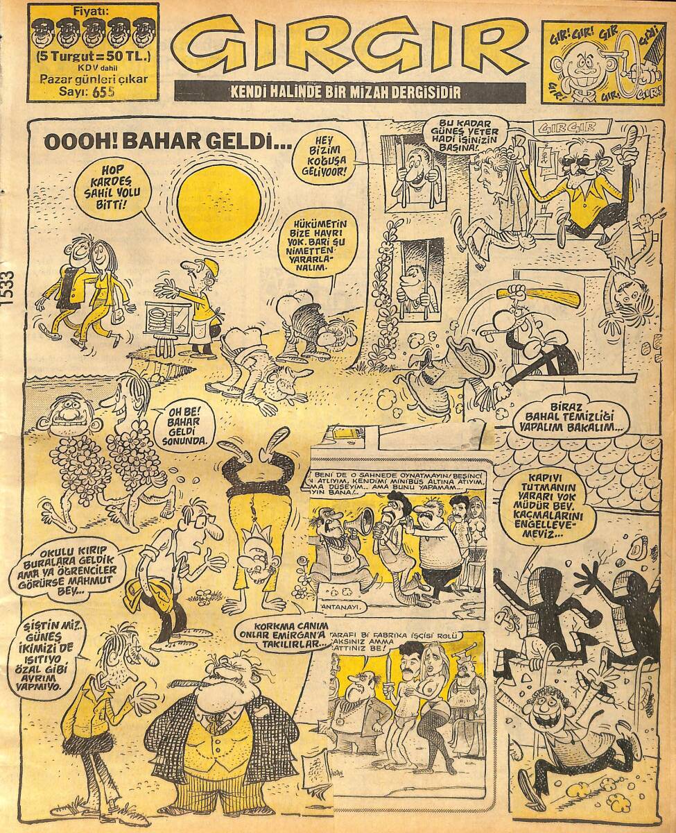 Gırgır Mizah Dergisi 23 Mart 1985 Sayı : 655 NDR90612 - 1