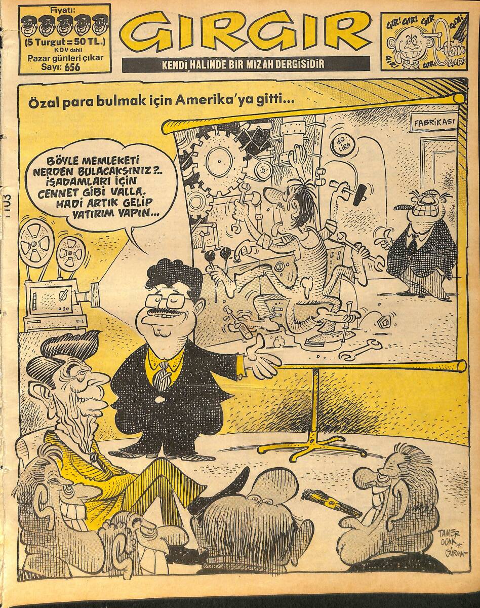 Gırgır Mizah Dergisi 31 Mart 1985 Sayı : 656 NDR90613 - 1