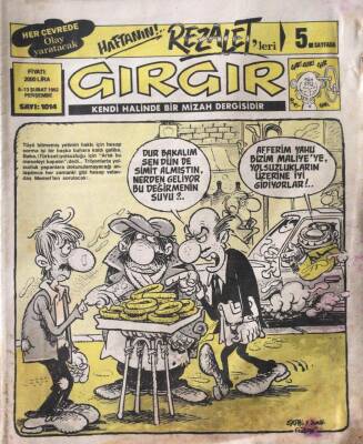 Gırgır Mizah Dergisi 6-13 Şubat 1992 Sayı1014 NDR16133 - 1