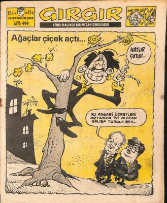 Gırgır Mizah Dergisi Sayı 499 28 Mart 1982 Kapak Turgut Özal NDR20137 - 1