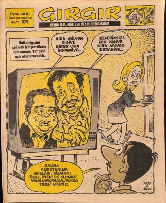 Gırgır Mizah Dergisi Sayı 579 9 Ekim 1983 NDR20211 - 1