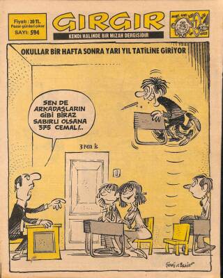 Gırgır Mizah Dergisi Sayı 594 22 Ocak 1984 NDR20206 - 1