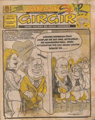 Gırgır Mizah Dergisi Sayı1054 12-19 Kasım 1992 NDR21463 - 1