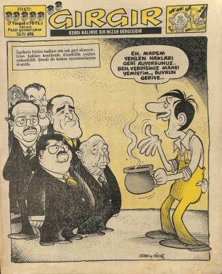 Gırgır Mizah Dergisi Sayı696 5 Ocak 1986 NDR21475 - 1