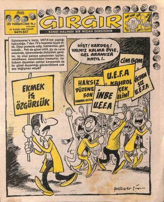 Gırgır Mizah Dergisi Sayı847 27 Kasım 1988 NDR21563 - 1