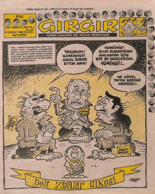 Gırgır Mizah Dergisi Sayı859 19 Şubat 1989 NDR21573 - 1