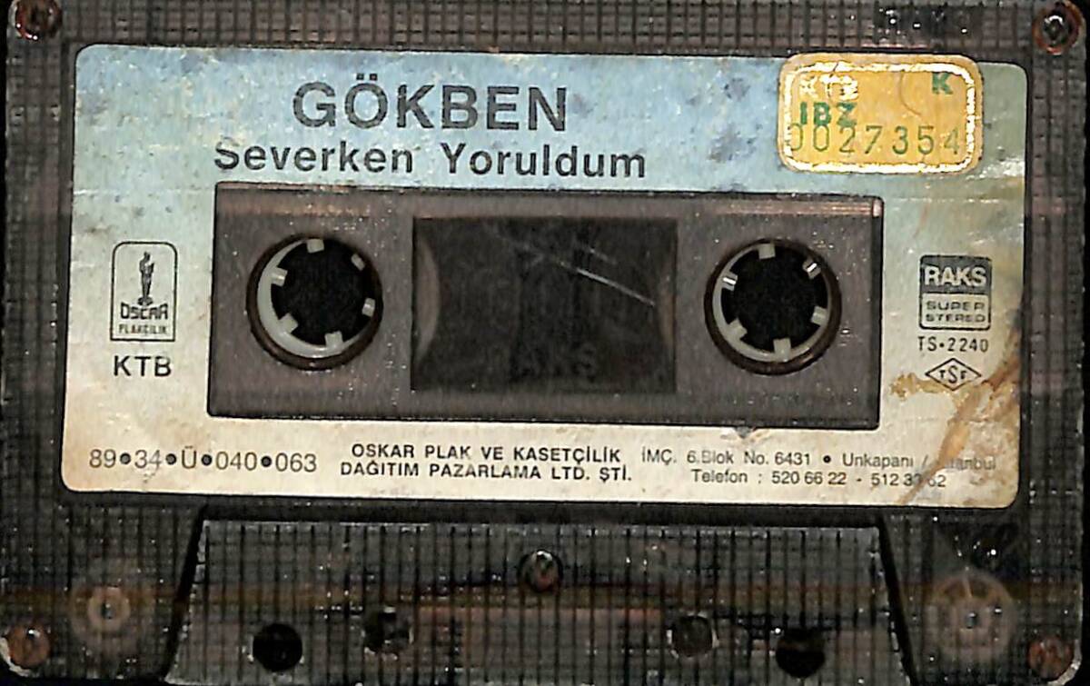 Gökben - Severken Yoruldum Kaset (Sarı Bandrol - Kağıt Baskı - İkinci El) KST27841 - 1