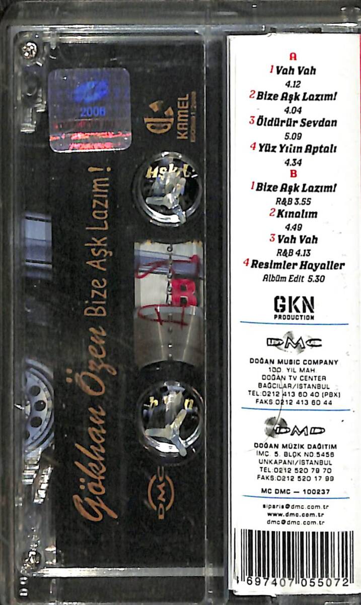 Gökhan Özen - Bize Aşk Lazım Kaset (İkinci El) KST26417 - 2