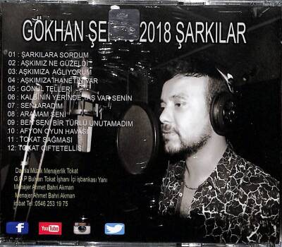 Gökhan Şen - 2018 Şarkılar (Sıfır Ürün) CD Müzik CD1803 - 2