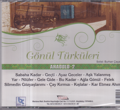 Gönül Türküleri - Anadolu 2 (Sıfır Ürün) CD Müzik CD1403 - 2