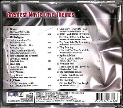 Greatest Movie *Love Themes * ( İkinci El ) CD Müzik CD1542 - 2