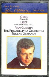 Grieg Liszt Concertos Cliburn Ormandy Philadelphia Orchestra Kaset KST23615 - 1