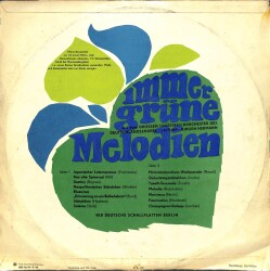 Großes Tanzstreichorchester des Deutschlandsenders 1968 – Immergrüne Melodien LP (109) PLK17701 - 2