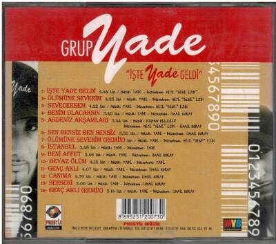 Grup Yade *İşte Yade Geldi* CD Müzik CD563 - 8