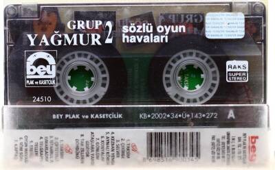 Grup Yağmur 2 *Sözlü Oyun Havaları* Kaset KST5601 - 4