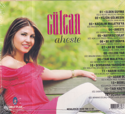 Gülcan - Aheste (Sıfır Ürün) CD Müzik CD1354 - 2