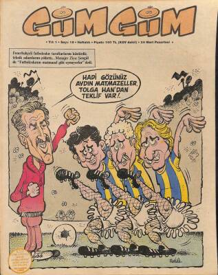 Gümgüm Haftalık Mizah Dergisi Sayı19 24 Mart 1986 NDR21646 - 1